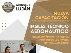 Aeroclub Luján lanza una capacitación clave para pilotos: «Inglés Técnico Aeronáutico»