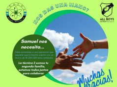 Campaña solidaria por Samuel: All Boys y la Escuela Técnica N° 2 de Gowland unen fuerzas