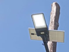 Sociedad de fomento del barrio San Jorge logra iluminar el acceso por Ruta 41