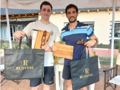 Tomás Russi y Juan Montenegro, campeones del Circuito Mercedino de Tenis en el club