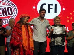 María Ester Silva, productora del año en la 50a Fiesta del Durazno