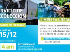 Arranca horario de verano para la recolección y limpieza urbana en Mercedes