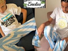 Fiebre mundialista en «Emotiva»: prendas celeste y blanco para alentar a la Selección