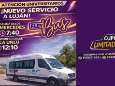 Solución para estudiantes: FleyBus lanza servicio entre Mercedes y la UNLu