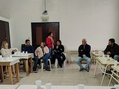 Mariana San Martín y Juan Ignacio Ustarroz encabezaron un encuentro con jubilados municipales