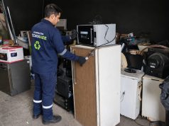 Se completó un nuevo retiro de casi 1,7 toneladas de residuos electrónicos