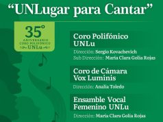 El Coro Polifónico de la UNLu festeja sus 35 años con el IV Ciclo de Encuentros Corales en Luján