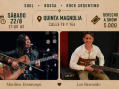 Música y gastronomía: Marilina Erramuspe y Leo Bernardo se presentan en Quinta Magnolia