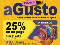 Banco de La Pampa suma un día a su promoción «aGusto» para compras en librerías