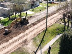 Comenzó la segunda etapa de pavimentación en Avenida San Martín