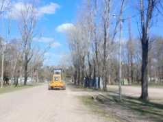 Intensos trabajos en el Parque Municipal para la 51ª Fiesta Nacional del Salame Quintero