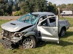 Violento despiste y vuelco en la Ruta Nacional 5 movilizó a los servicios de emergencia de Suipacha