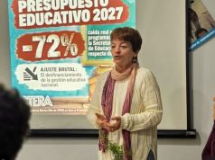 SUTEBA Mercedes realizó un plenario de delegados con la presencia de María Laura Torre
