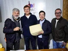 Leonardo Nardini pasó por la muestra Suipacha Gourmet en el inicio de su recorrida provincial