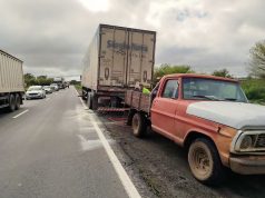 Incendio en el neumático de un camión con pescado congelado generó alarma en la Ruta 5