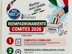 Elecciones COMITES 2026: Recuerdan que hay plazo hasta el 4 de noviembre para el reempadronamiento